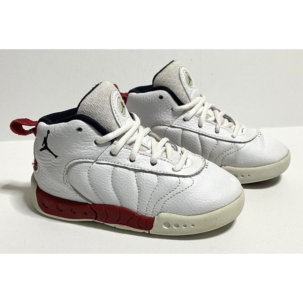 Nike Air Jordan Jumpman Pro BT Shoes White Red 909418-120 Toddler Sz 8C